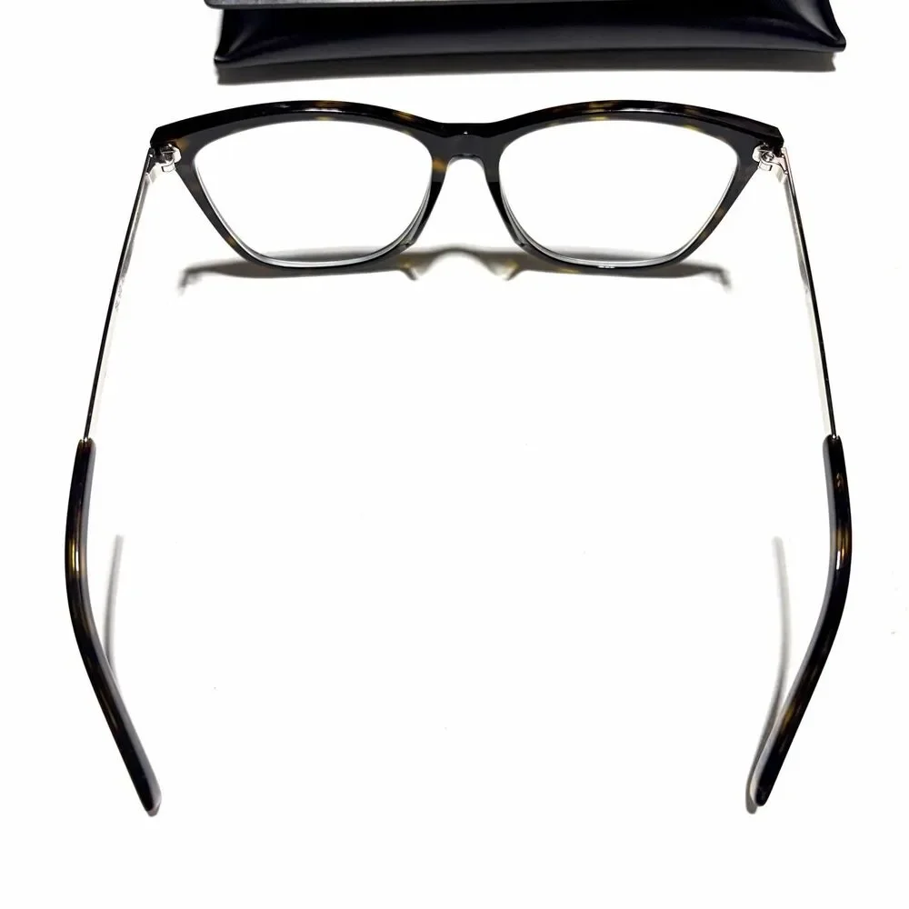 Saint Laurent Eyeglasses Frames Only SL92 003 Tortoise Cat Eye FullRim 56-15-140